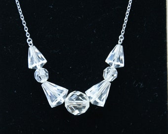 Stunning Antique - Art Deco - Crystal necklace - c1950s
