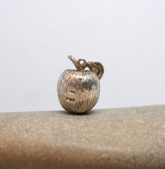 Superb - Solid Sterling Silver - Apple pendant - … - image 2