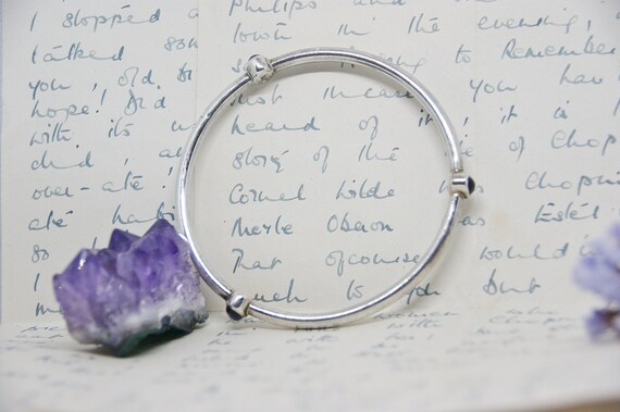 Solid Sterling Silver - Amethyst - Contemporary -… - image 8