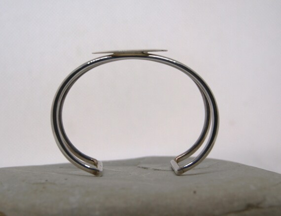 Contemporary - Solid Sterling Silver - Disc desig… - image 9