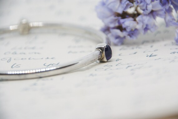 Solid Sterling Silver - Amethyst - Contemporary -… - image 6