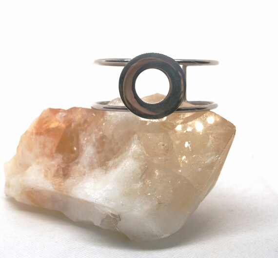 Contemporary - Solid Sterling Silver - Disc desig… - image 4