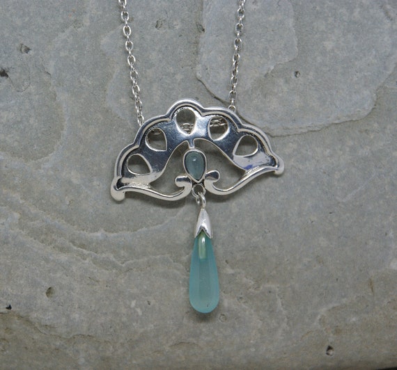 Fabulous - Sterling Silver and Aquamarine - Art D… - image 3