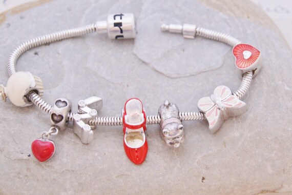 Solid Silver - Charm bracelet - Made by Truth wit… - image 1
