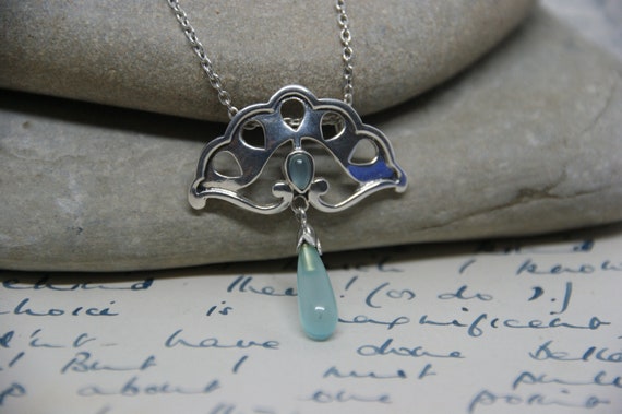 Fabulous - Sterling Silver and Aquamarine - Art D… - image 8