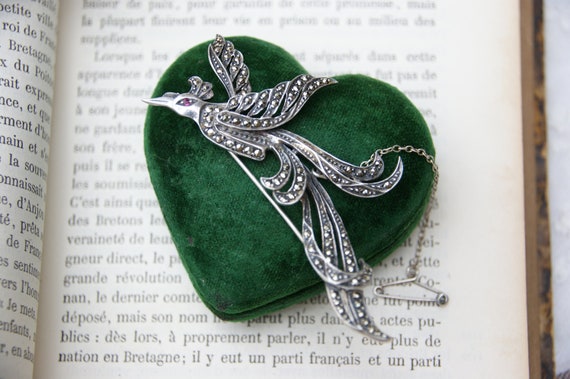 Beautiful - Bird of Paradise - Marcasite & Silver