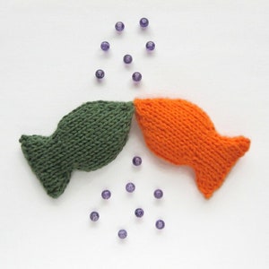 PDF mini fish knitting pattern - DOUBLE knitting, cat toy knitting pattern, instant download, cat toy tutorial, tuna fish knitting tutorial
