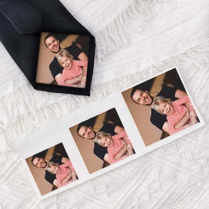 Custom Photo Tie Patch, Gift for Father of the Bride, wedding gift for dad, Anniversary gift, Engagement gift