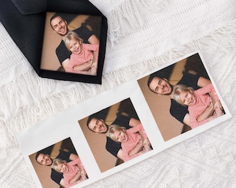 Custom Photo Tie Patch, Gift for Father of the Bride, wedding gift for dad, Anniversary gift, Engagement gift
