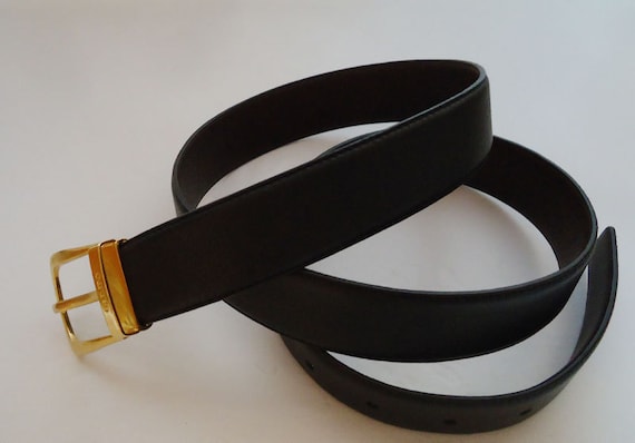 The Authentic Olimpo Leather Mens Belt. 90s. Eleg… - image 1