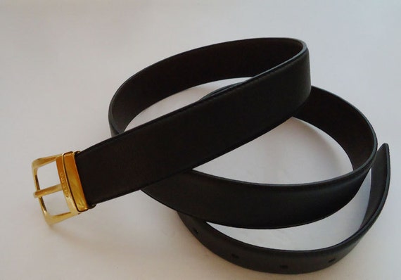 The Authentic Olimpo Leather Mens Belt. 90s. Elega