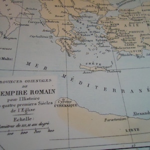 Die fantastische authentische 1881 französische Map.n4.Lempire Romain