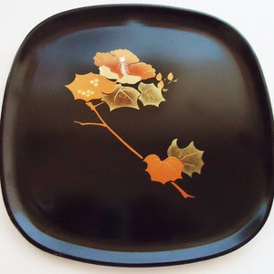 Set of Four Japanese Little Trays or Plate. 70s. image 2