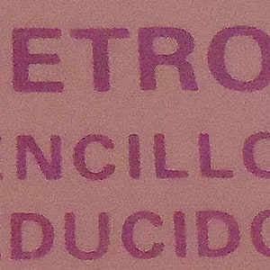 The Spanish Metro Ticket. With no date on.80s