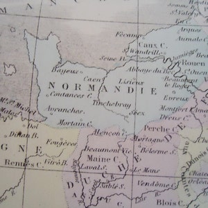Die fantastischen authentischen französischen Karten von 1881.n7.Europe Feodale und Frankreich Feodale