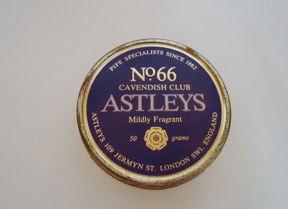 The Astleys Pipe Tobbaco Round Tin.70s