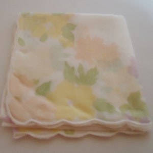 The Pierre Balmain Classic Flower Handkerchief.70s.