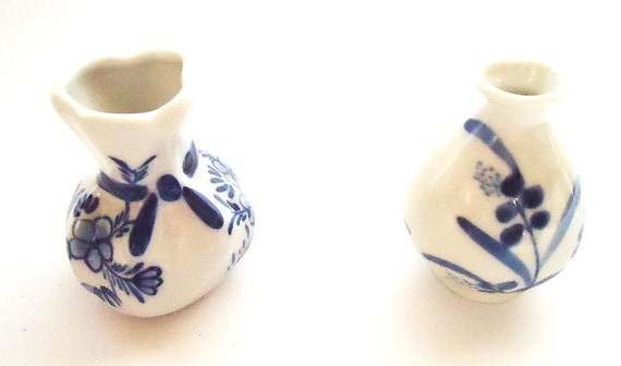 The Japanese Vintage Two Vases 50s Recued From An Old Etsy