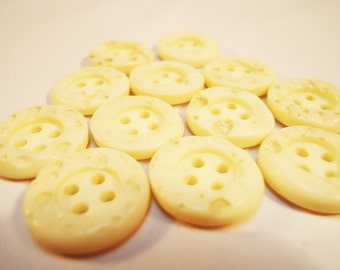 White Japanese Buttons. 50s
