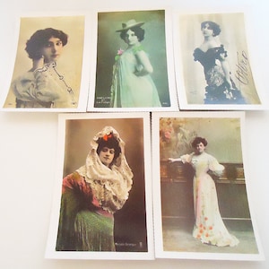 Postales Los Cinco Artistas Clásicos Españoles.60s