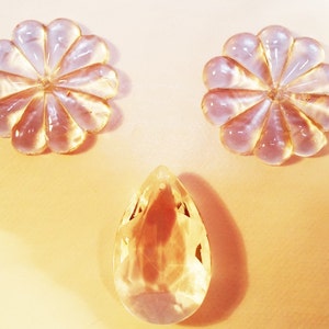 PARIS SALON Chandelier Glass Parts - 1950s - Great Supply for Arts and Crafts Projects