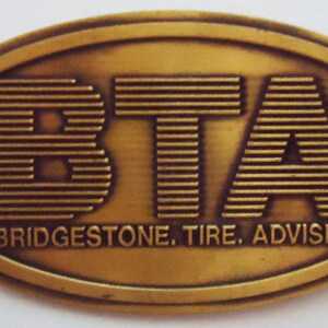 The Bridgestone 70s Brooch.Metal Brooch
