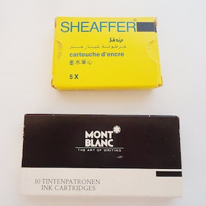 Two incomplete Ink Refill Cartriges Boxes.80s