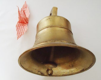 Two Dates Bell - 1920s - Possible Old Spanish Train Station Bell.Perfect Christmas Bell
