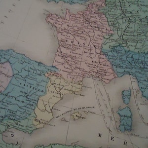De fantastische authentieke Franse kaarten uit 1881.n5.Europe
