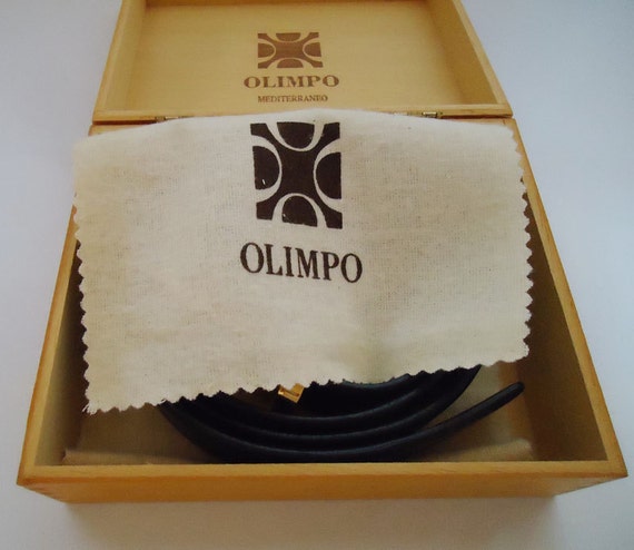 The Authentic Olimpo Leather Mens Belt. 90s. Eleg… - image 3