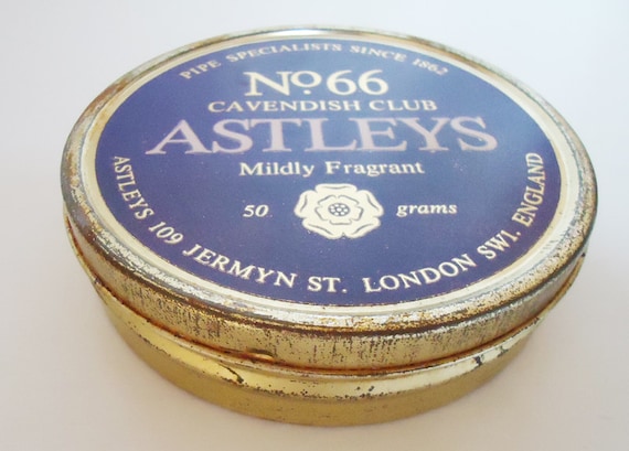 astleys tobacco The Astleys Pipe Tobbaco Round Tin.70s