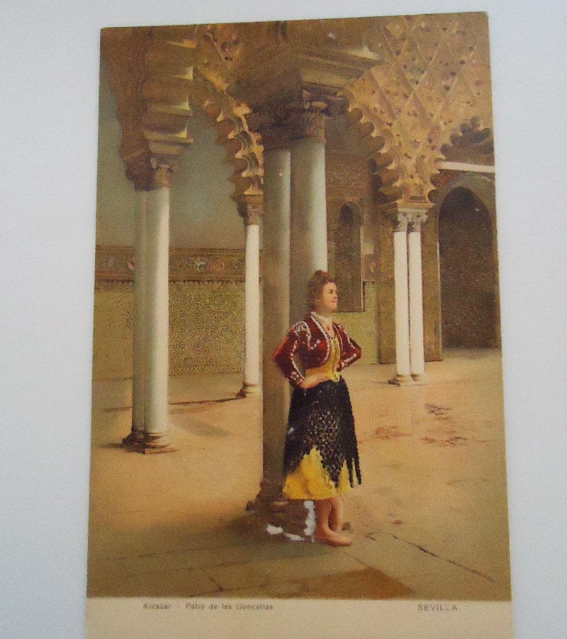 The Alcazar de Sevilla. Spanish Postcard.80s