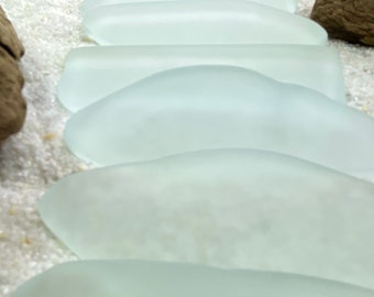 20 BLANK Sea Glass Place Cards / Flat / Natural Color