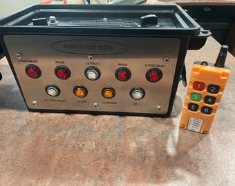 Tester luci rimorchio remoto per camion e camper, 7 vie, rotondo, 7 vie, piatto