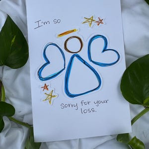 Sorry For Your Loss- Handmade Greeting Card for the Passing of a Loved One