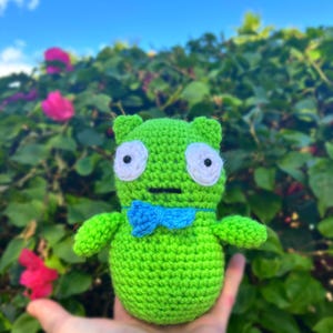 Kuchi Kopi Crochet Bobs Burgers Plushy Doll Made to order Handmade Amigurumi with Blue Bow tie