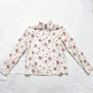 Camicia a fiori vintage, taglia L