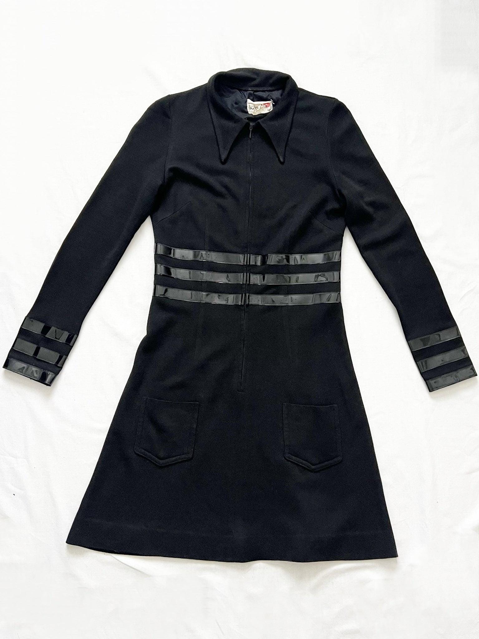 Vintage 1960s 1970s Black Mod Mini Dress | Space Age Gogo Scooter Dress, Size XS - Etsy Vintage 1960s 1970s Black Mod Mini Dress | Space Age Gogo Scooter Dress, Size XS - Etsy