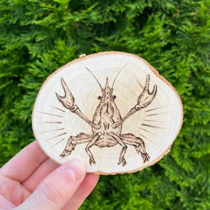 Crawdad Wood Burning