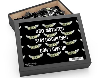 Stay Motivated Stay Disciplined Don't Give Up Puzzle