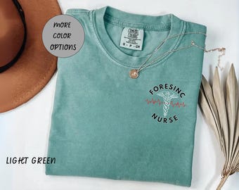 Camiseta de enfermera forense, regalo de agradecimiento para enfermeras, regalo de enfermera forense, camiseta de enfermera, ropa de enfermera correctiva, camisa de examinador forense, color cómodo