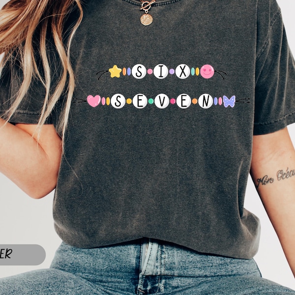Funny Six Seven Teacher Shirt, Matching 6 7 Meme Tee, Comfort Colors® Math Group Costume, Kids Gen Alpha Trend, Birthday Gift Idea