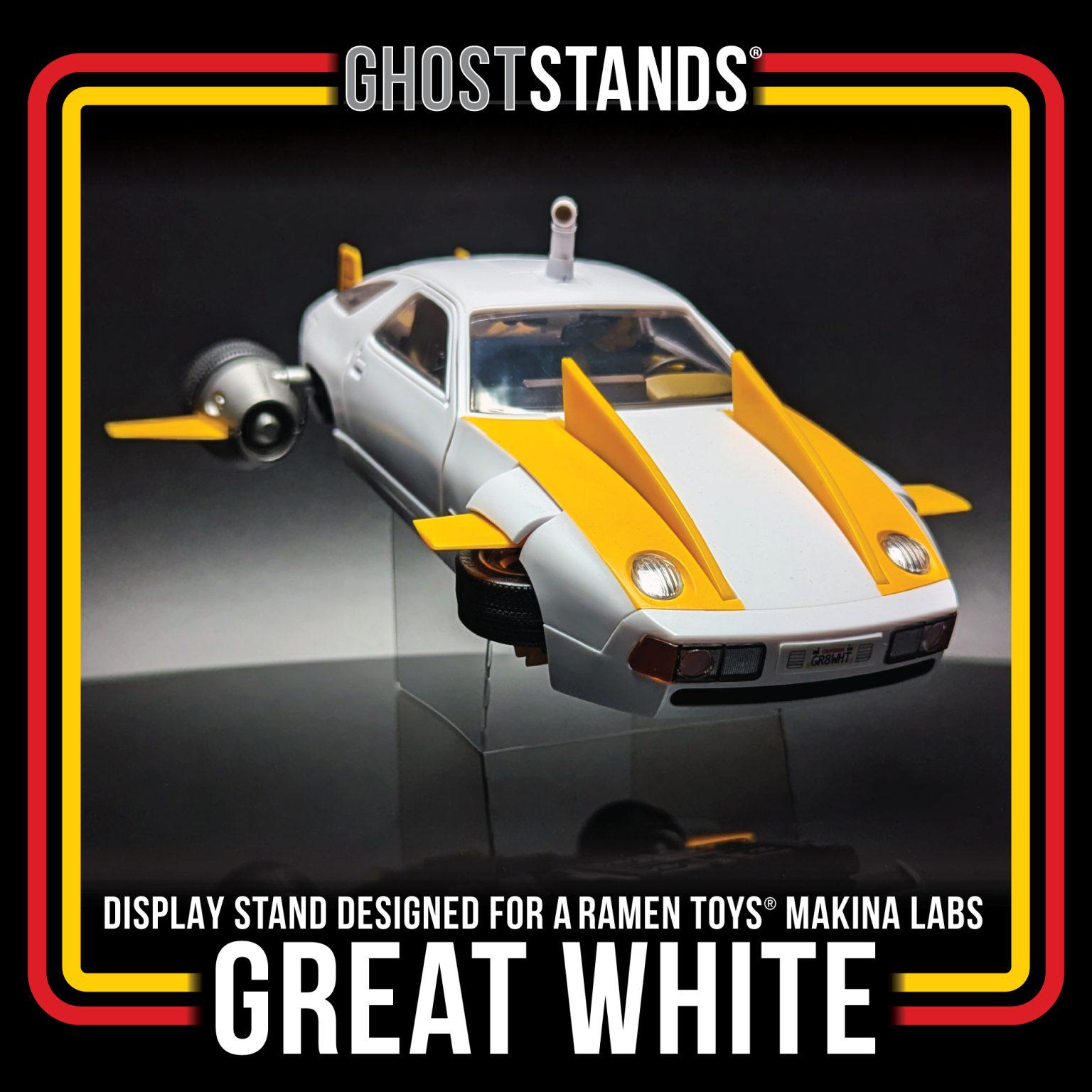 Great White Display Stand / for a Ramen Toys Makina Labs M.A.S.K.