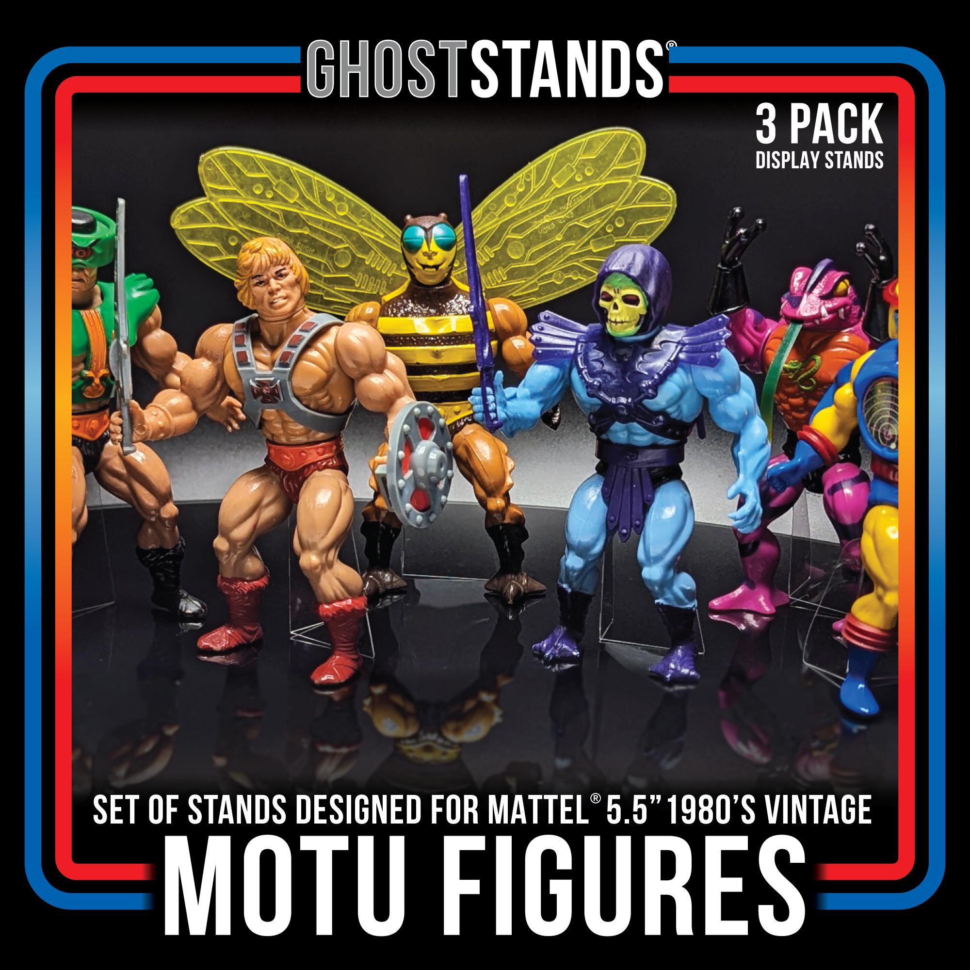 He-man Figure Display Stands / Invisible Ghost Stands® (3x Pack