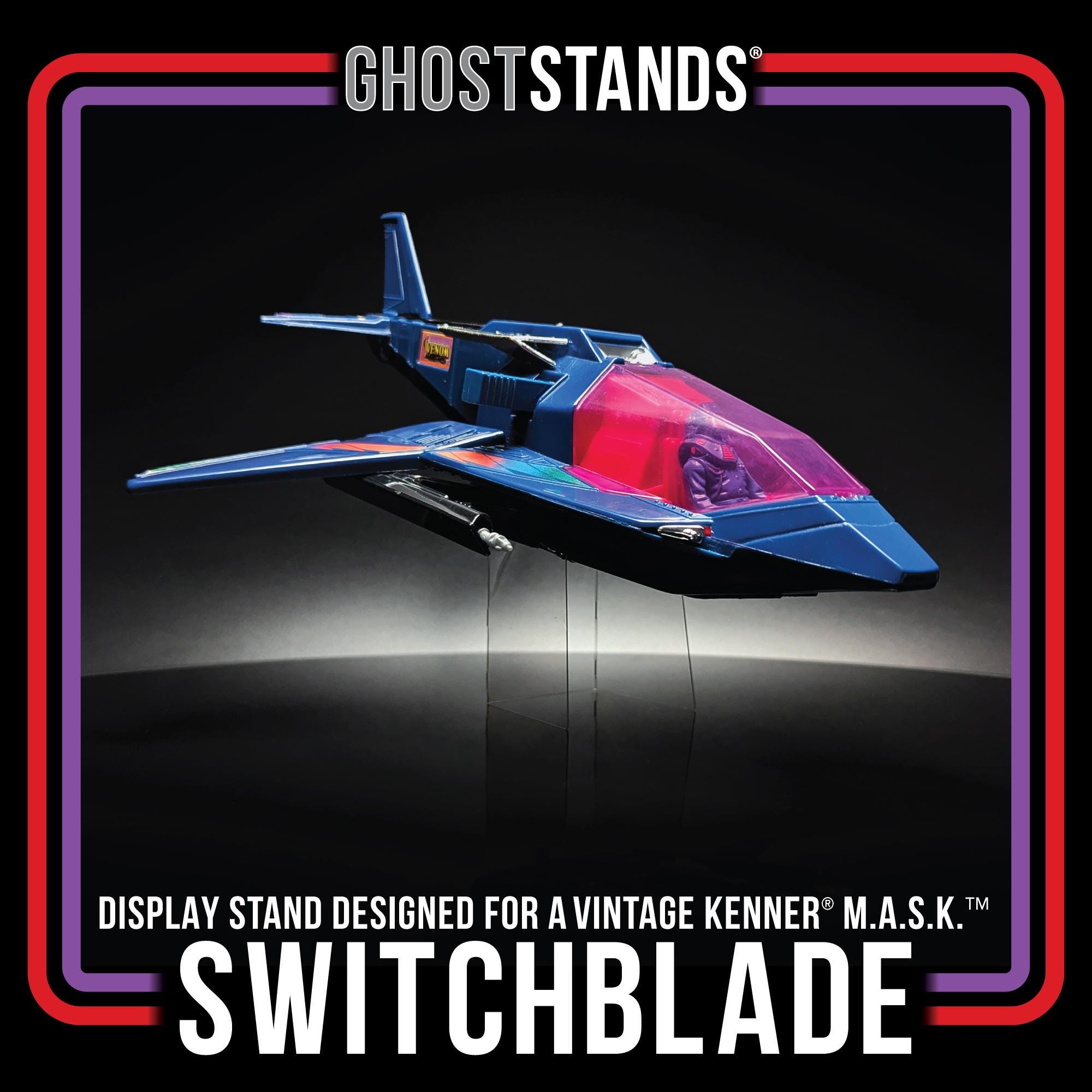 Switchblade Display Stand | for a Vintage Kenner M.A.S.K. Vehicle