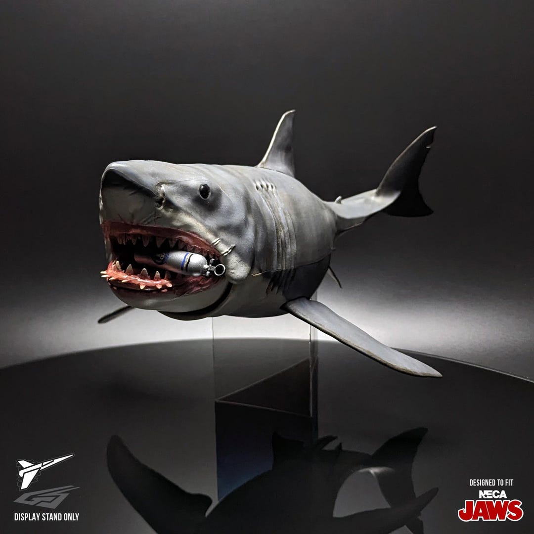 Jaws Game 15″ Action Figure Display Stand | Designed for a Neca