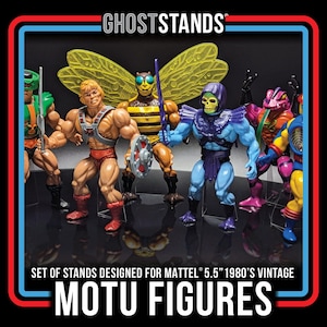 He-Man Figure Display Stands / Invisible Ghost Stands® (3x Pack)