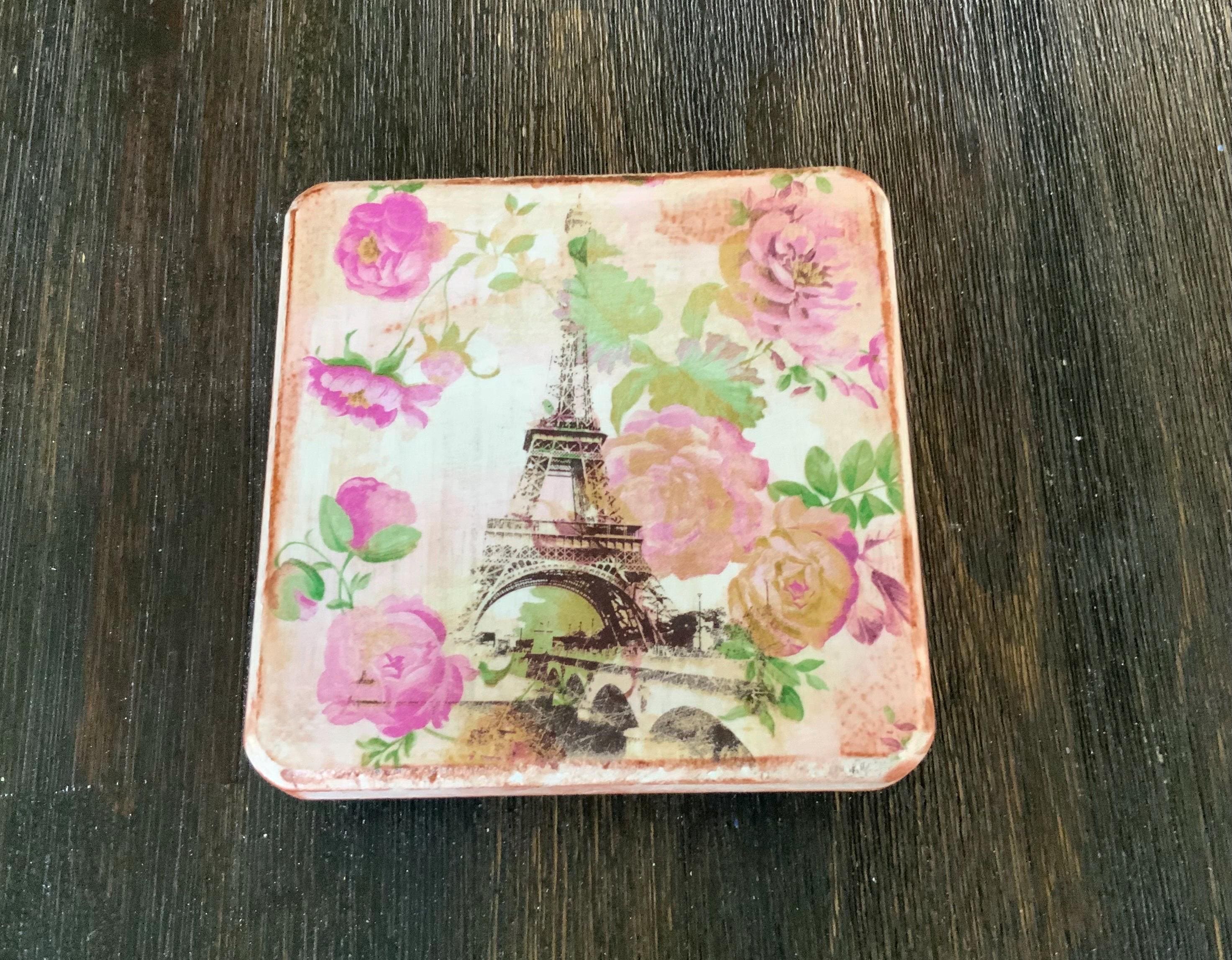 Floral Decoupage Risers 6 Inch Wood Home Decor - Etsy