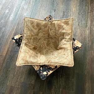 Reversible Cotton Floral Paisley Bowl Cozy