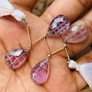 Natural Amethyst Faceted Almond Drop Gemstone, 13x10mm 47.80ct